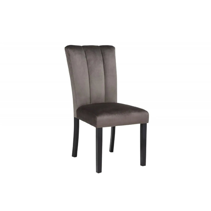Dining Chairs With Pedestal Base (Set of 2) - Black / Brown by HouseOfZazla