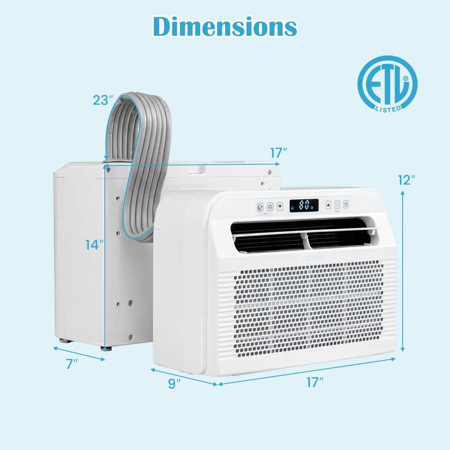 6500 BTU Window Air Conditioner with WiFi and Voice Control by DirectDeals
