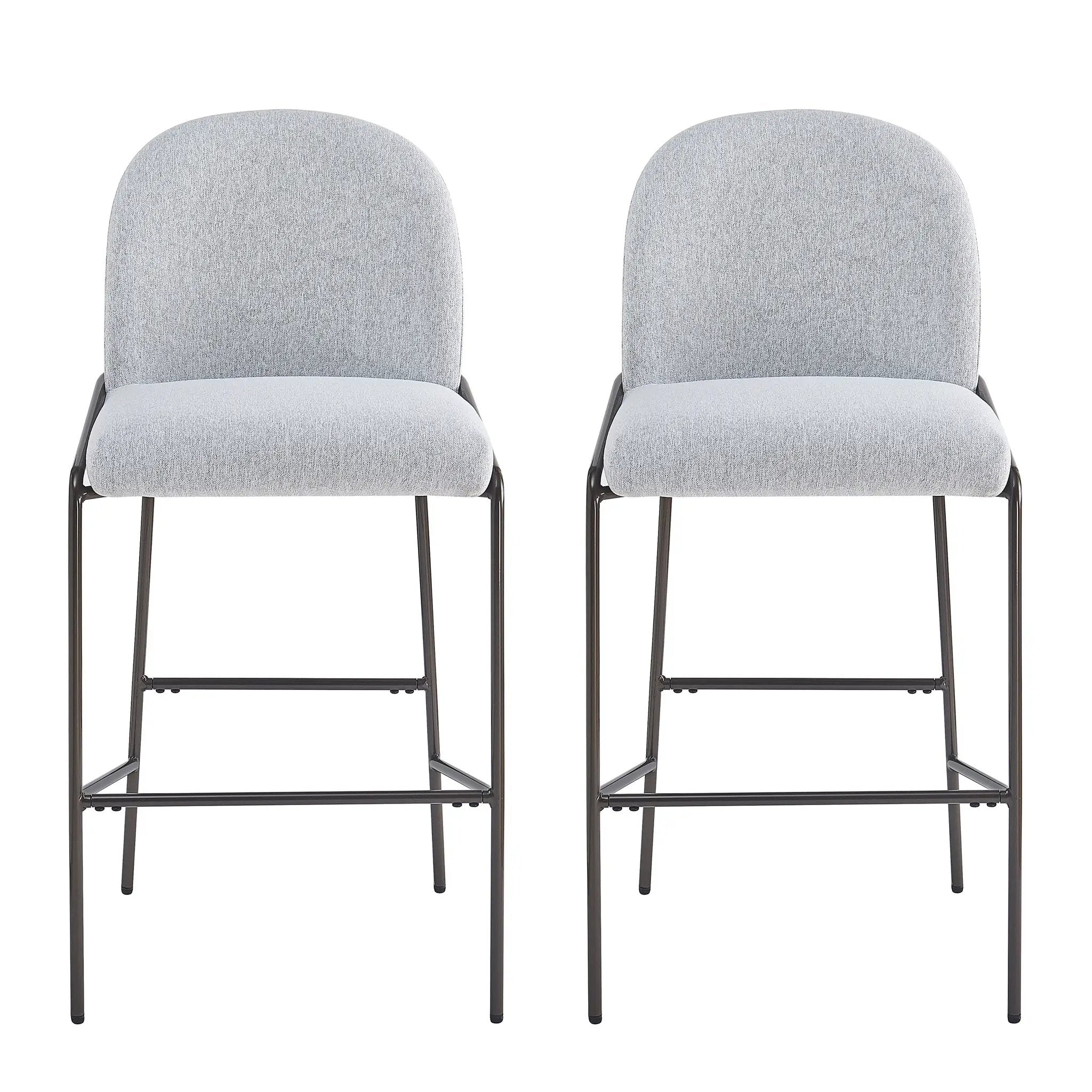 Galen Indoor Metal Upholstered Barstool by HouseOfZazla