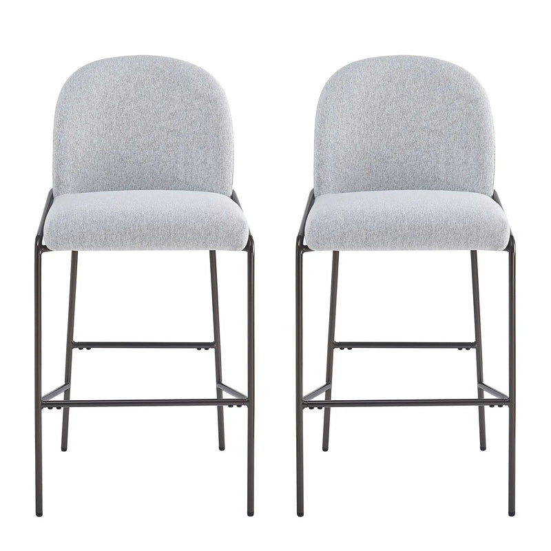 Galen Indoor Metal Upholstered Barstool by HouseOfZazla