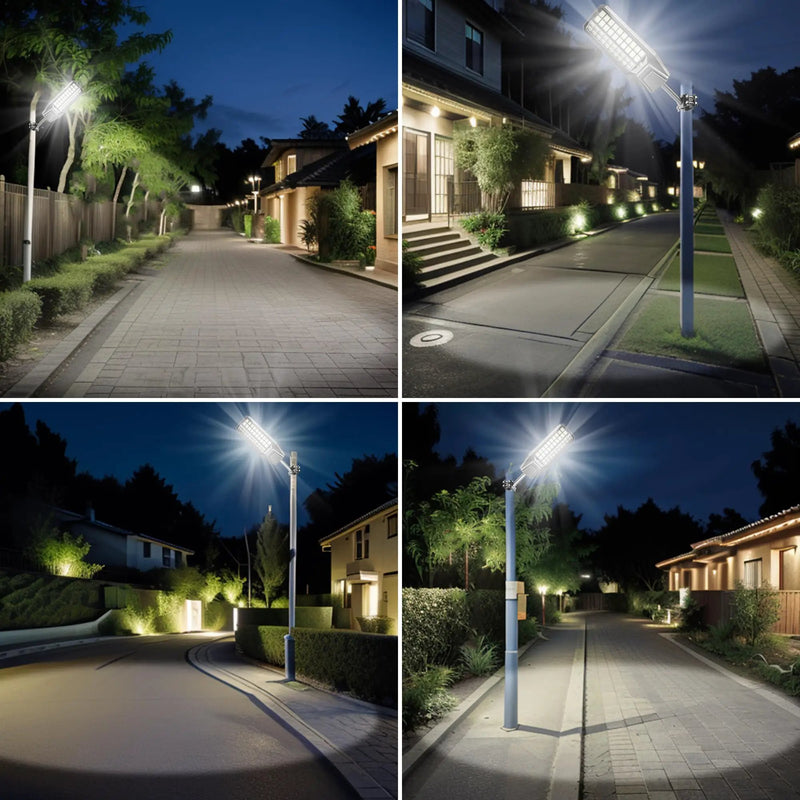 6500W Solar Street Light 7000K 800000LM Auto On/Off Dusk to Dawn IP67 Waterproof Motion Sensor by Outdoor Solar Outlet