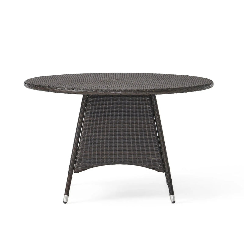 Corsica Round Dining Table - Brown by HouseOfZazla