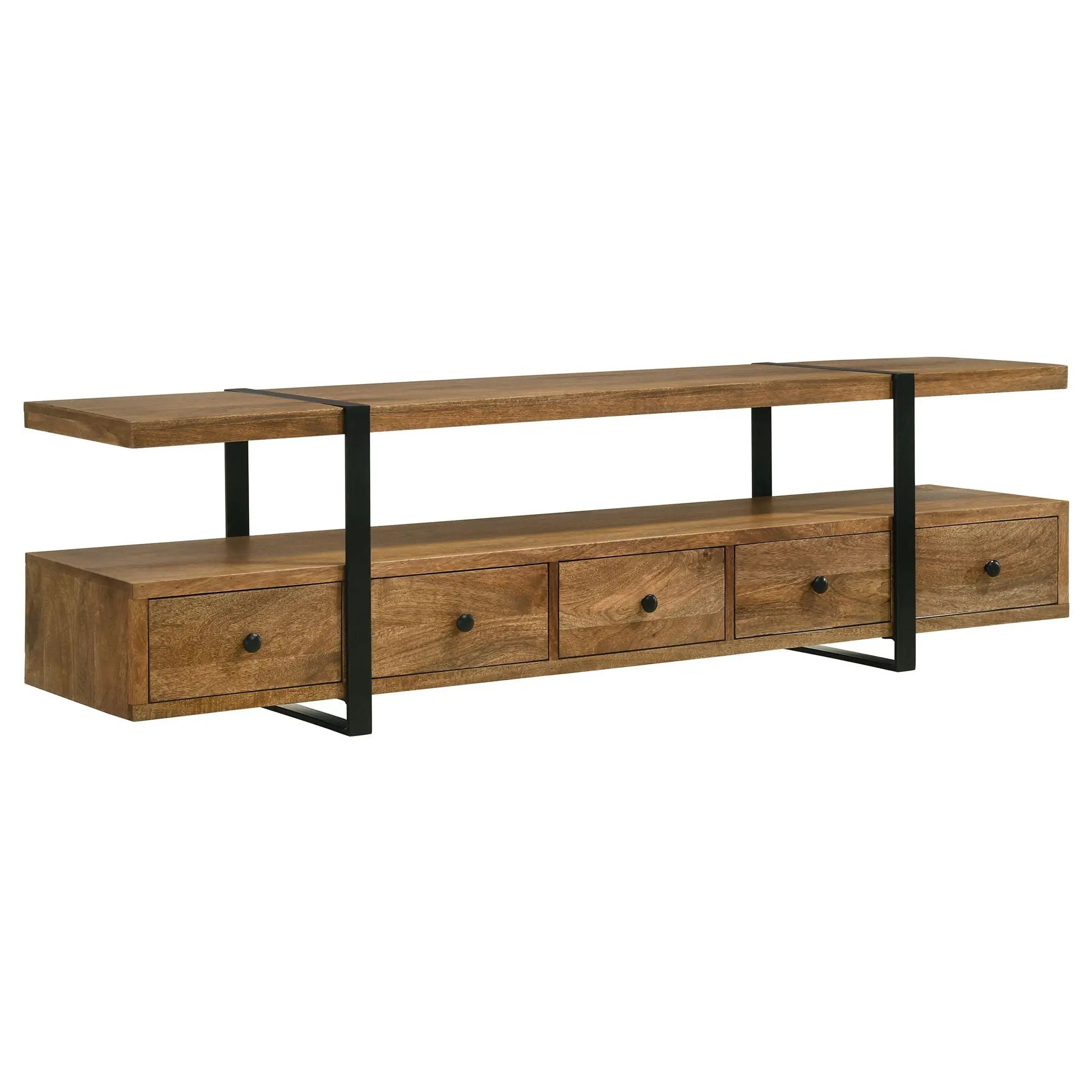 Otto 5-drawer Mango Wood 70-inch TV Stand Media Console Brown by Unique Piece Furniture