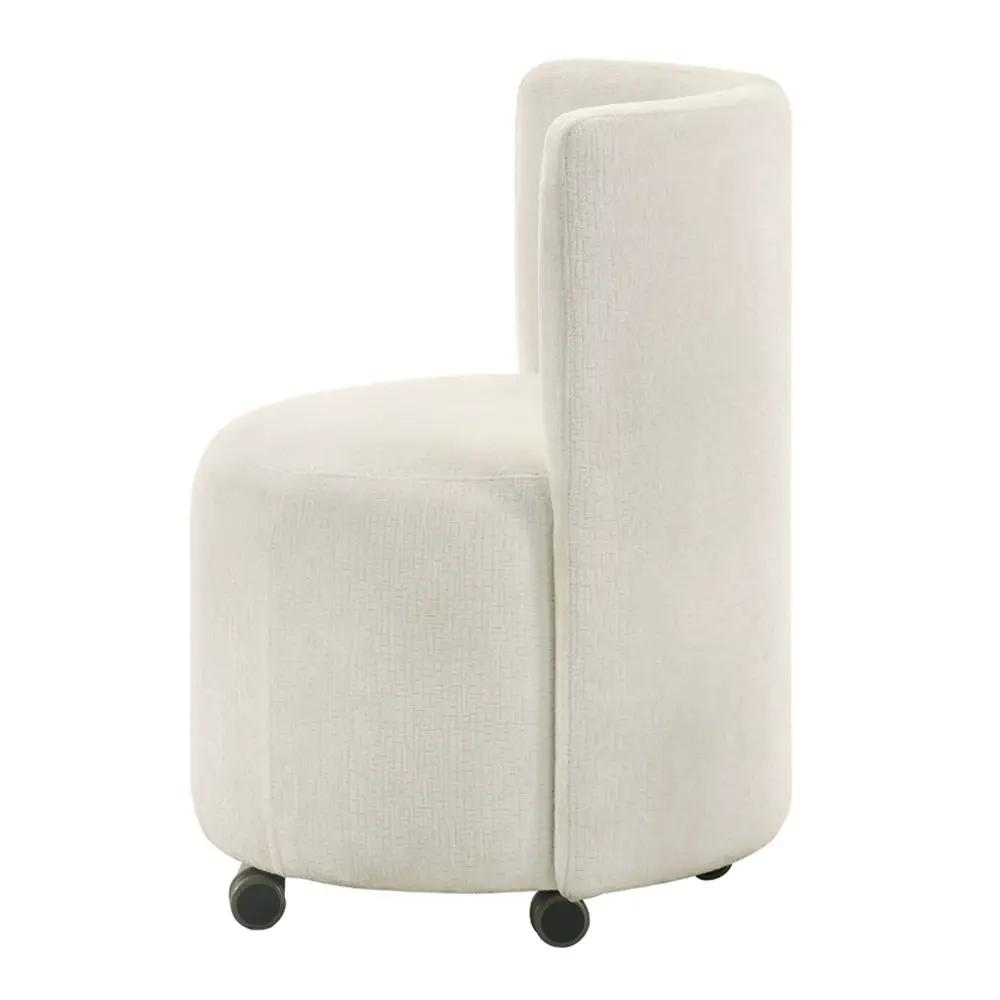 Blayde - Side Chair With Swivel (Set of 2) - White Chenille Fabric by Unique Piece Furniture