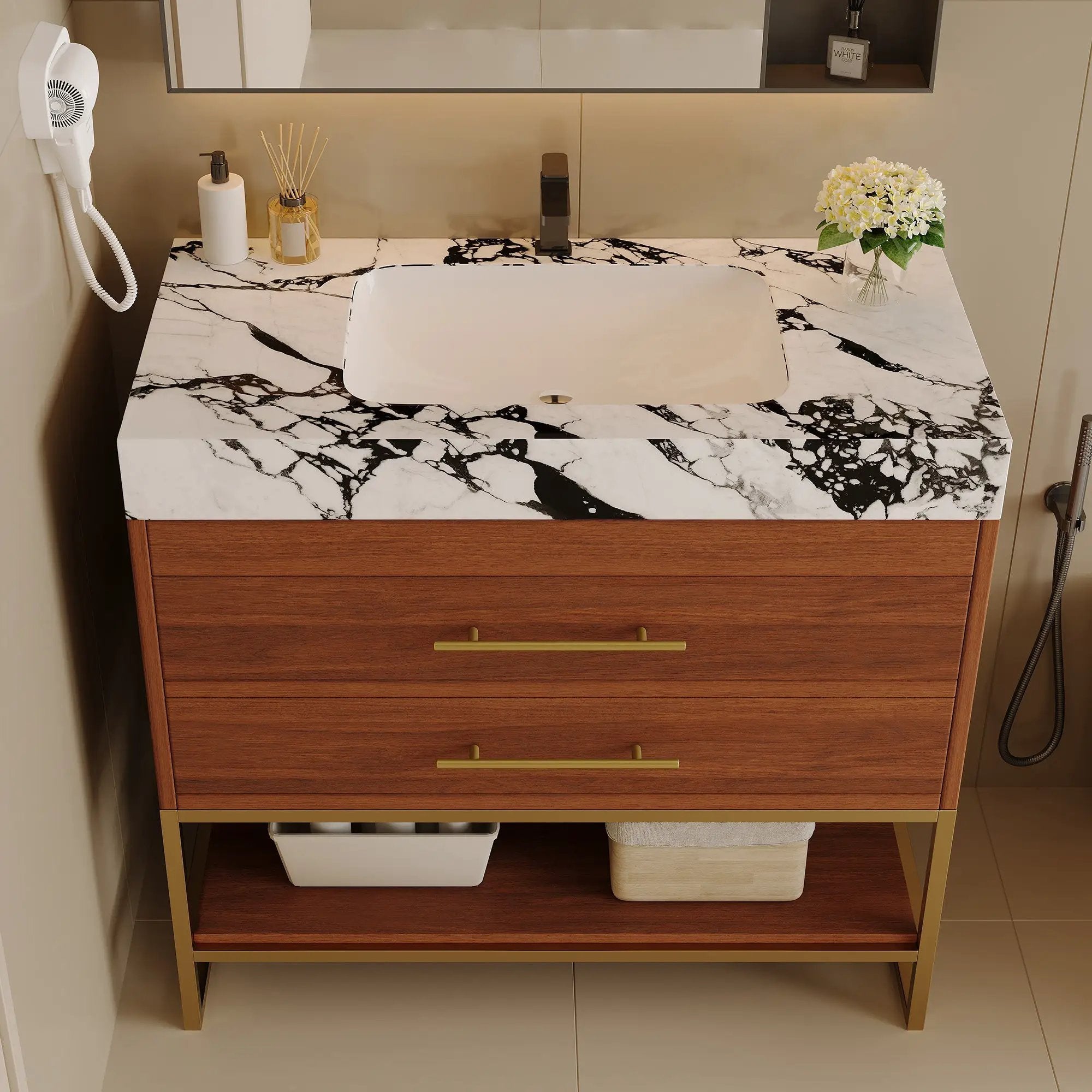 29.9" Modern Free-standing Bathroom Vanity by HouseOfZazla