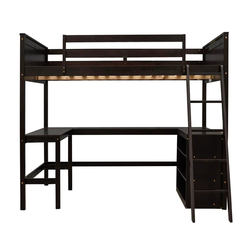 Loft Bed With Shelves With Desk