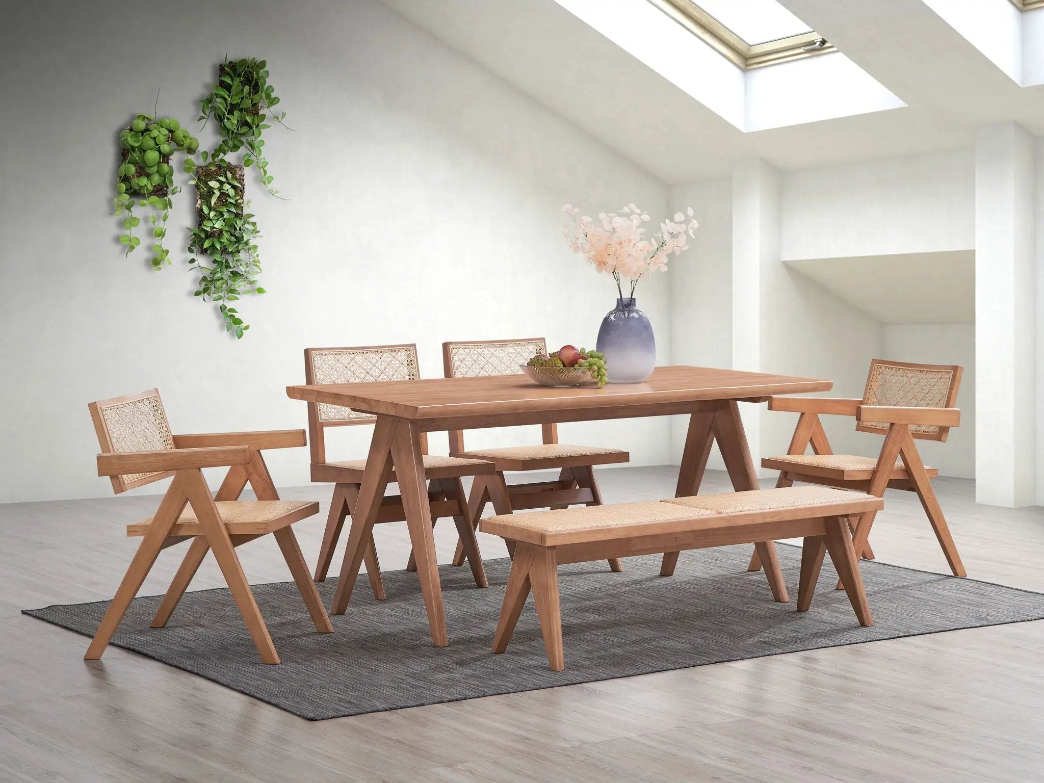 Valentina - 6 Pieces Patio Furniture Set - Rattan / Natural by Unique Piece Furniture