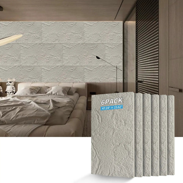 3D Faux Stone Wall Panels - 6 PCS PU Wainscoting, photo 2 of 8
