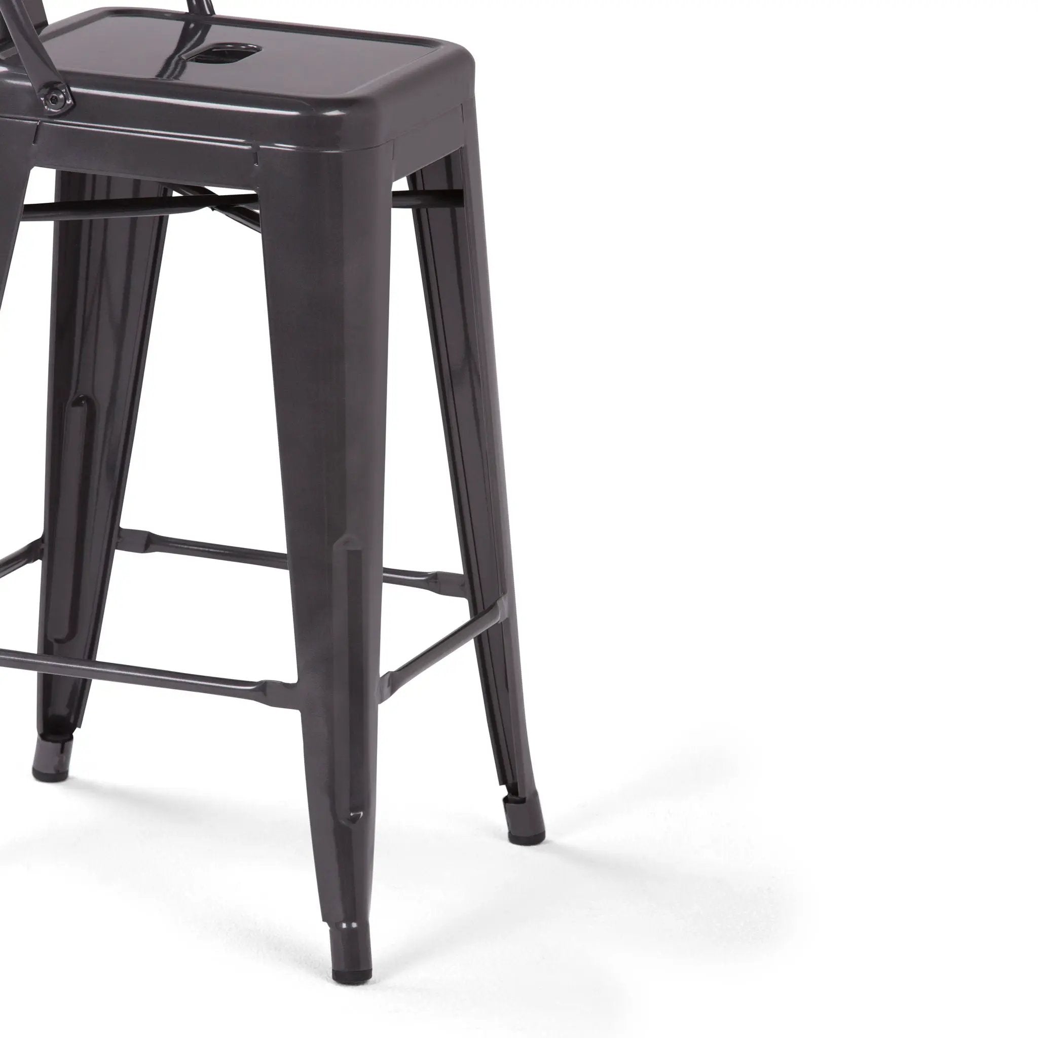 Rayne - Curved Back Metal Stool (Set of 2) by Unique Piece Furniture