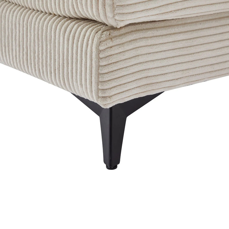 Modern Deep Seat Sectional Sofa With Ottoman by HouseOfZazla
