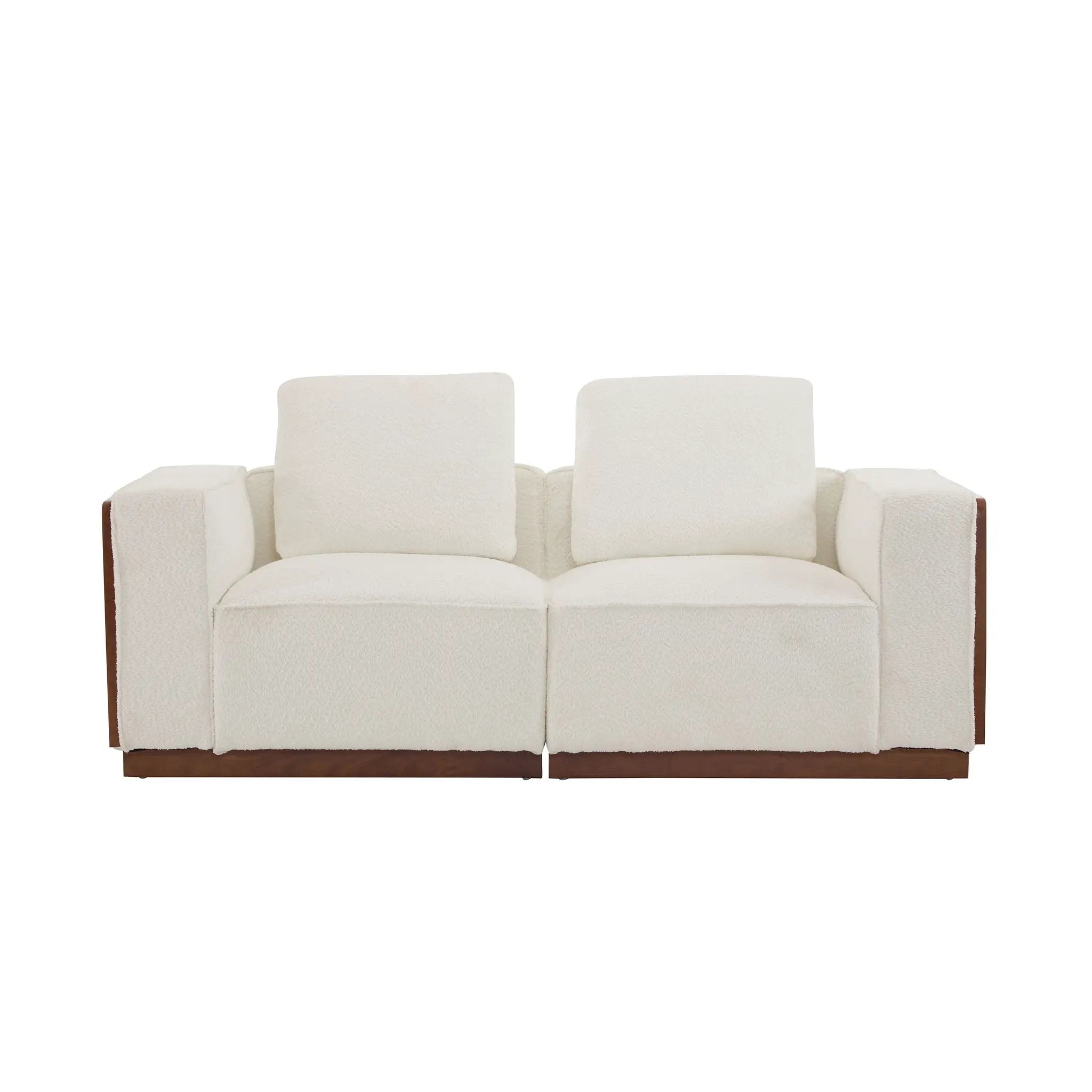 Chita Modular Sectional Sofa 2 Seater With Larger Seats - Beige by HouseOfZazla