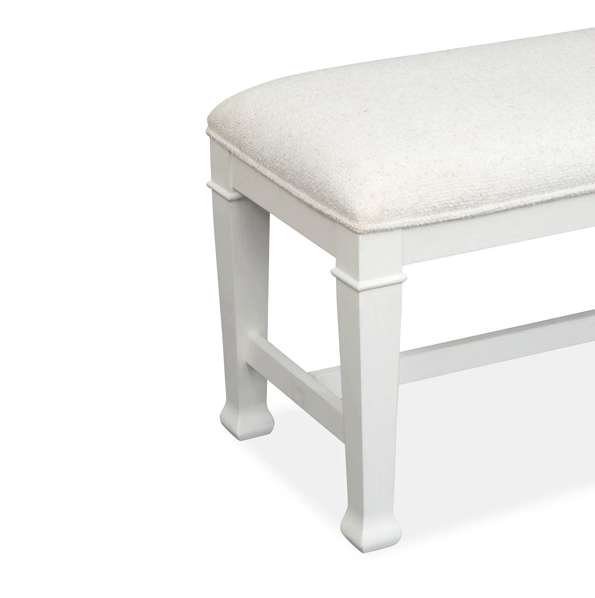 Kingston - Bench - Whisper White And Cerused Nutmeg by Unique Piece Furniture