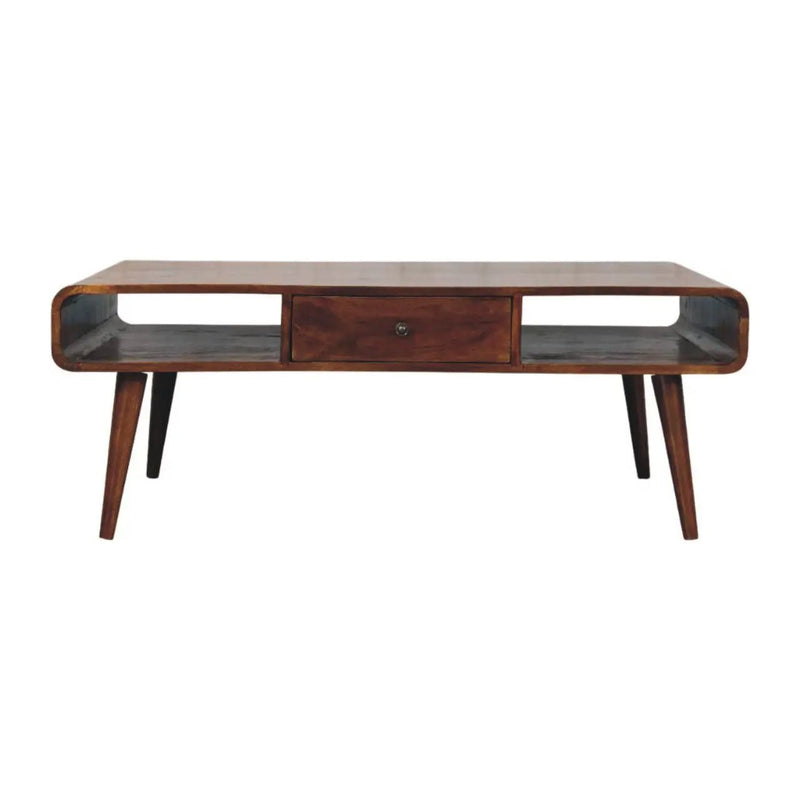 Avora - 2 Drawer Coffee Table - Brown by Unique Piece Furniture