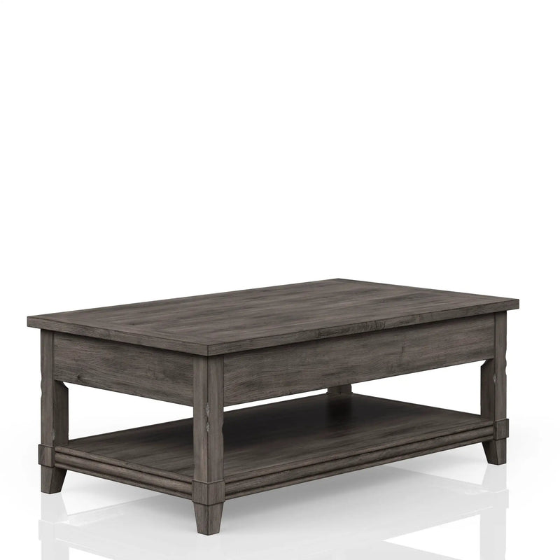 Lift Top Cocktail Table With Casters - Gray by Unique Piece Furniture