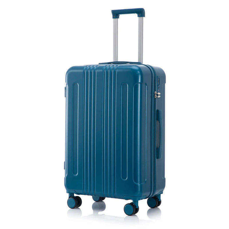 3-Piece ABS Spinner Wheel Luggage Set 20"/24"/28" Dark Blue by HouseOfZazla