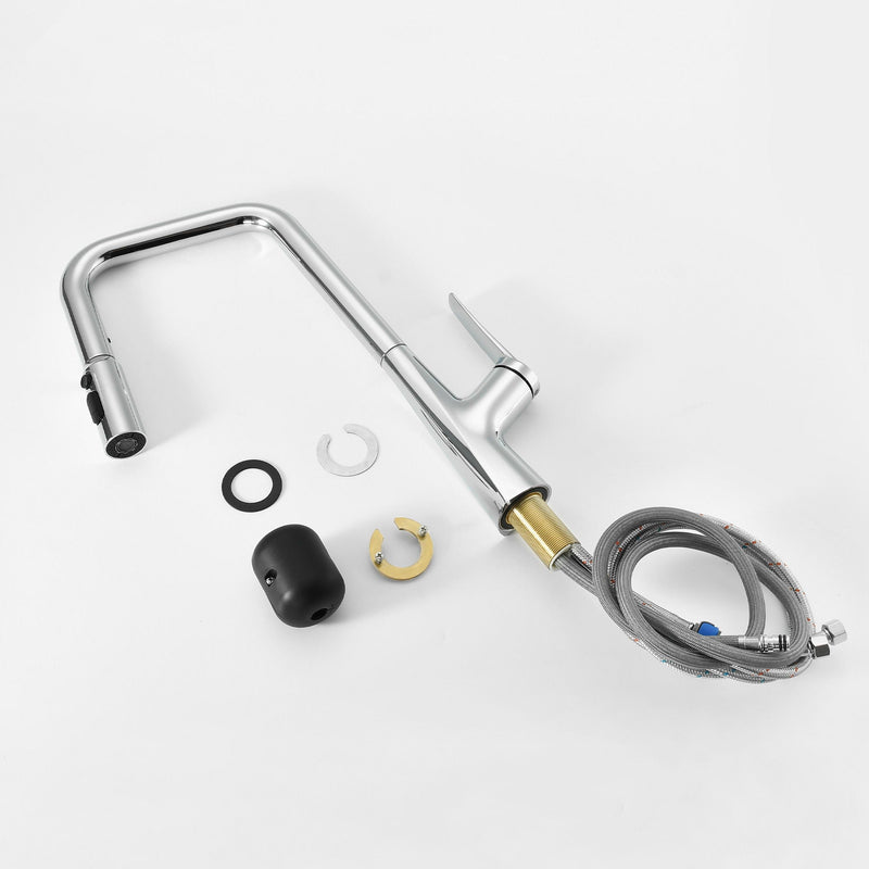 Professional Kitchen Faucet With 3 Function 360 Sprayer And 1 Touch Switching by HouseOfZazla