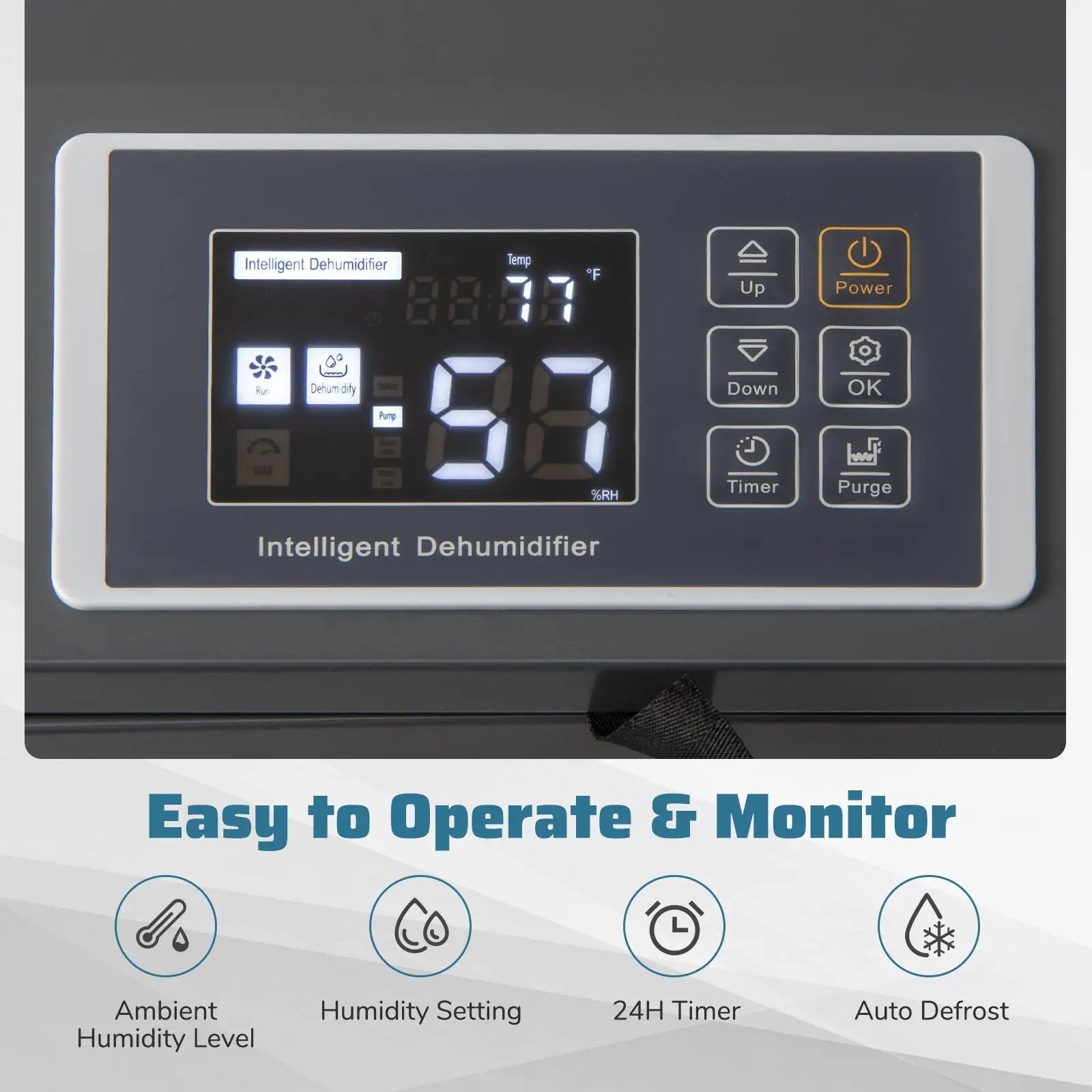 154 Pints Commercial Dehumidifier with Pump and Drain Hoses by DirectDeals