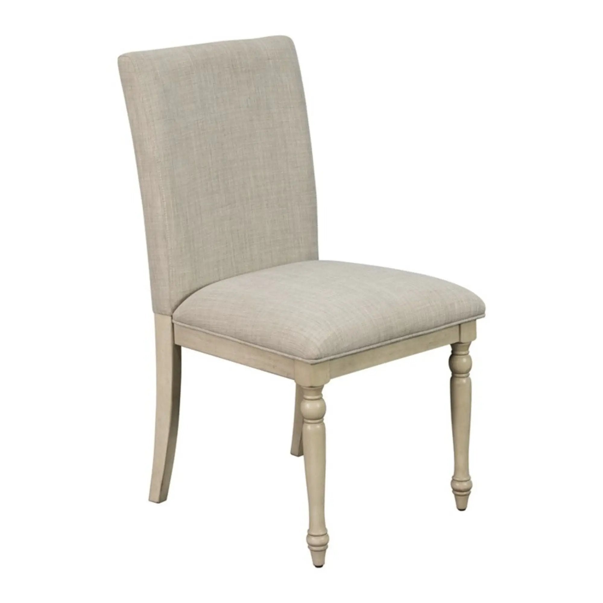 Fiona - Upholstered Dining Chair With Turned Legs (Set of 2) - Light Gray by Unique Piece Furniture