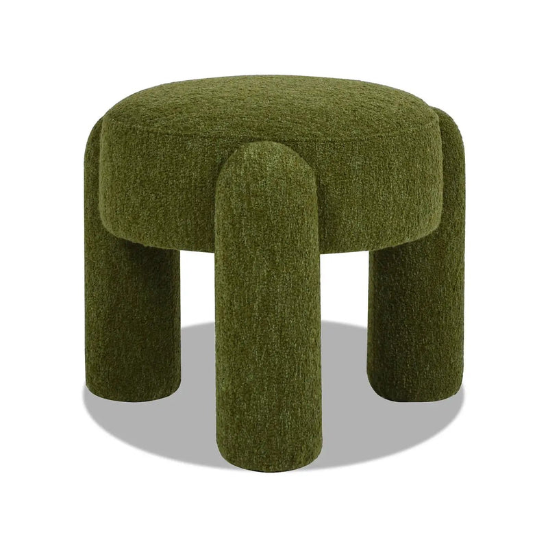 Hugo - Round Fully Upholstered Ottoman by Unique Piece Furniture