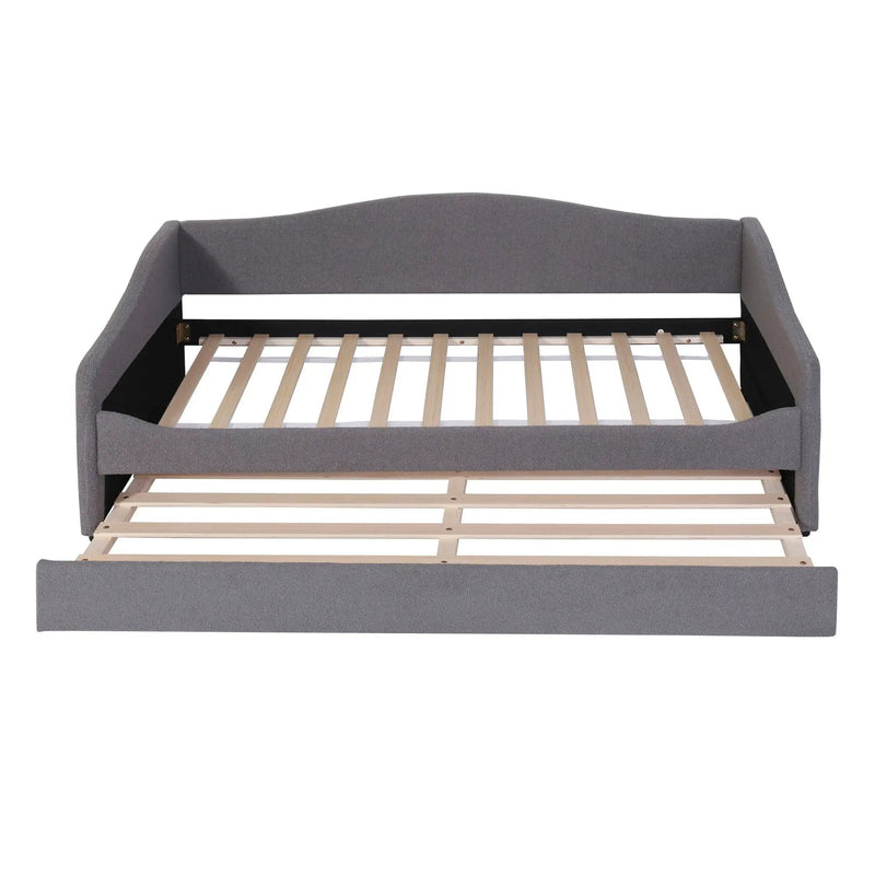 Design Upholstered Daybed With Light And Trundle by Unique Piece Furniture