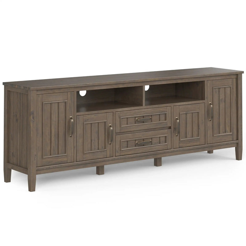 Lev - Handcrafted TV Media Stand - Smoky Brown by Unique Piece Furniture