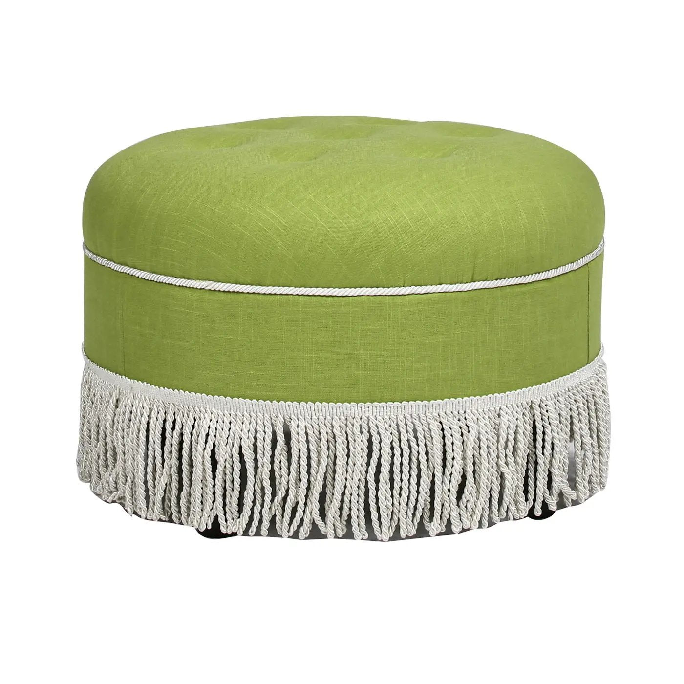 Yolanda - Round Upholstered Accent Ottoman by Unique Piece Furniture