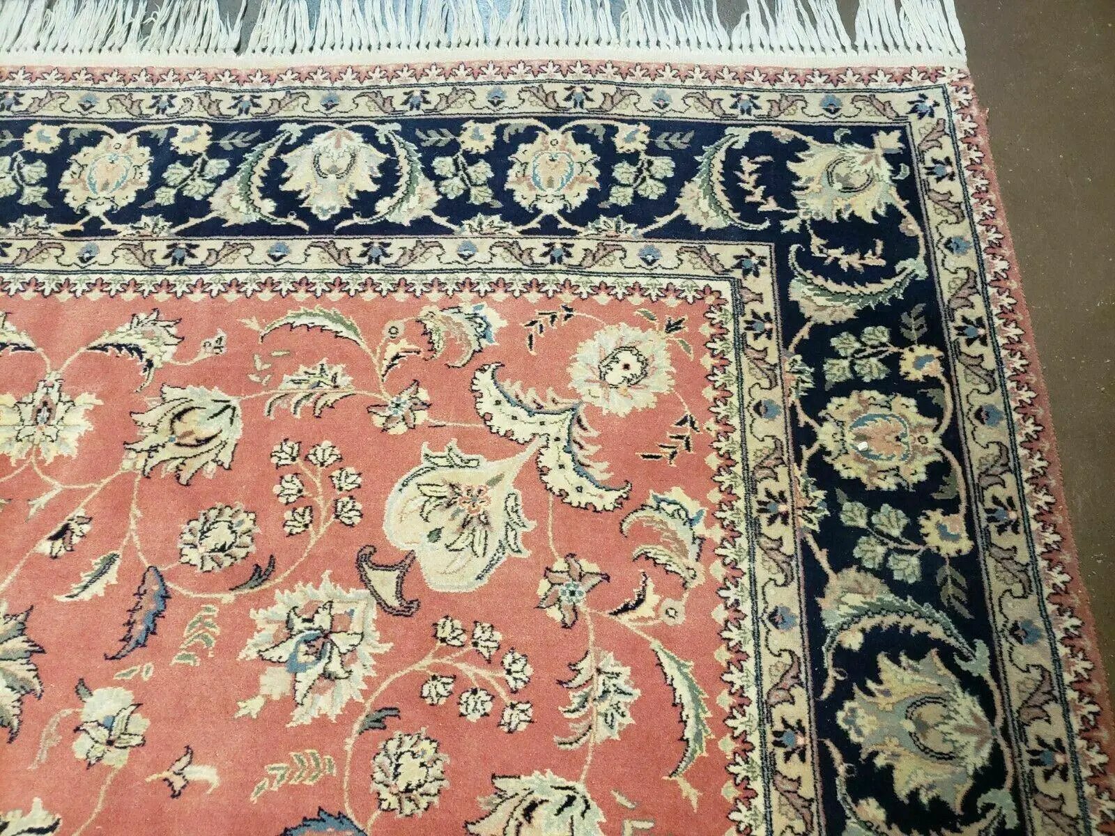 6' X 9' Vintage Fine Oriental Floral Handmade Wool Rug Vegetable Dyes Red Nice by Jewel Rugs