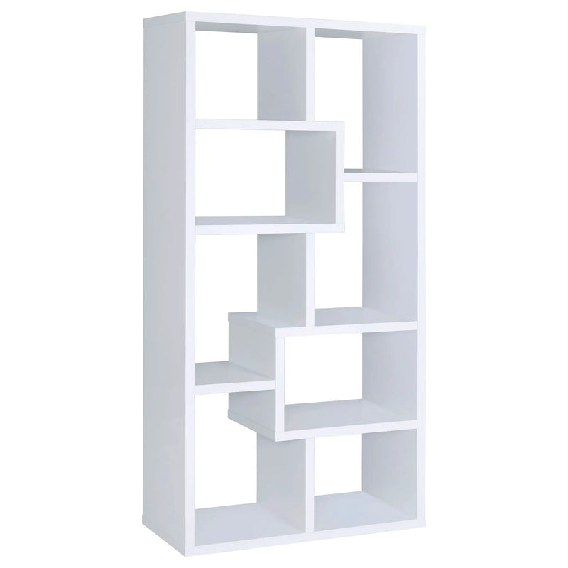 Theo 71-inch 6-shelf Bookshelf White by Unique Piece Furniture