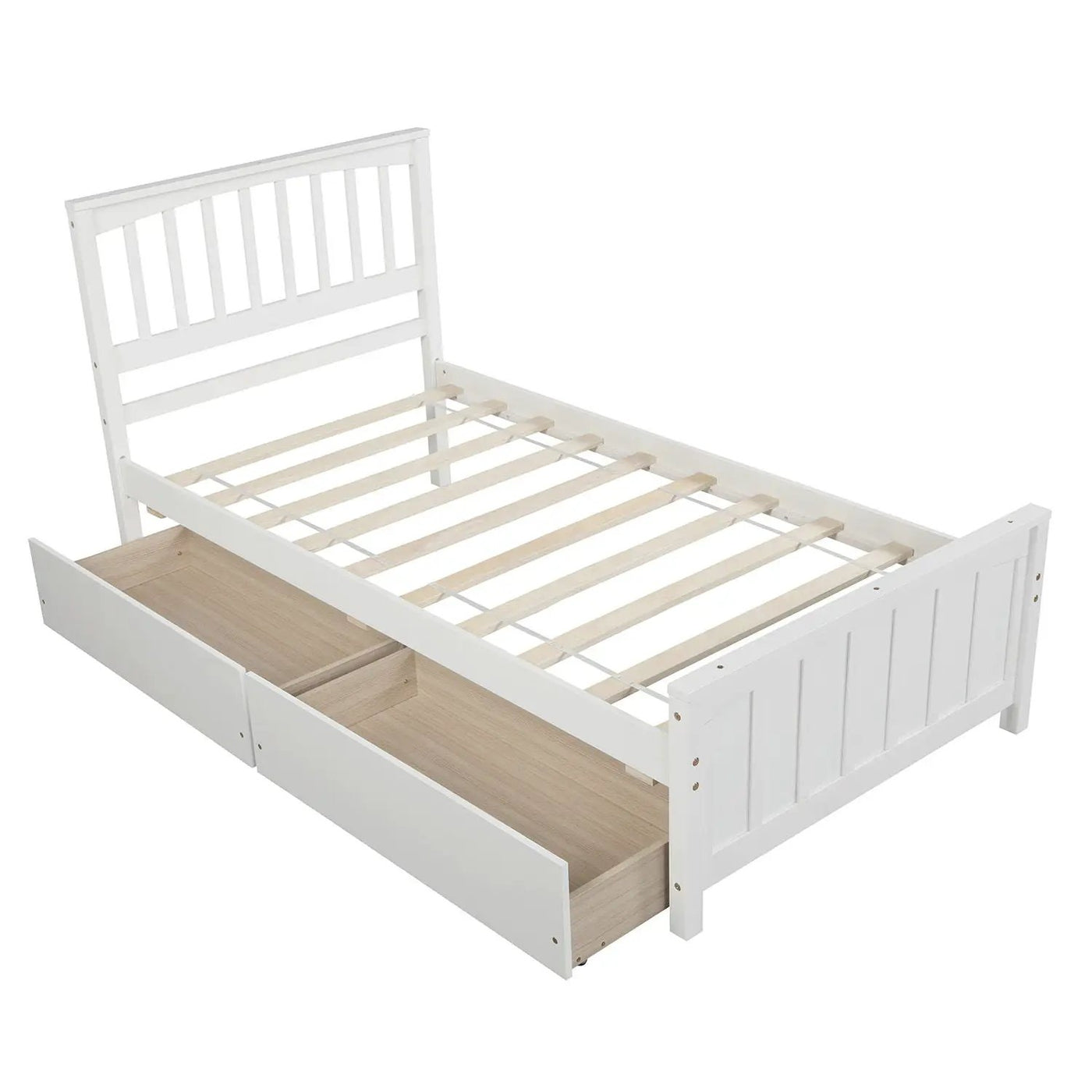 Platform Bed With Two Drawers by Unique Piece Furniture