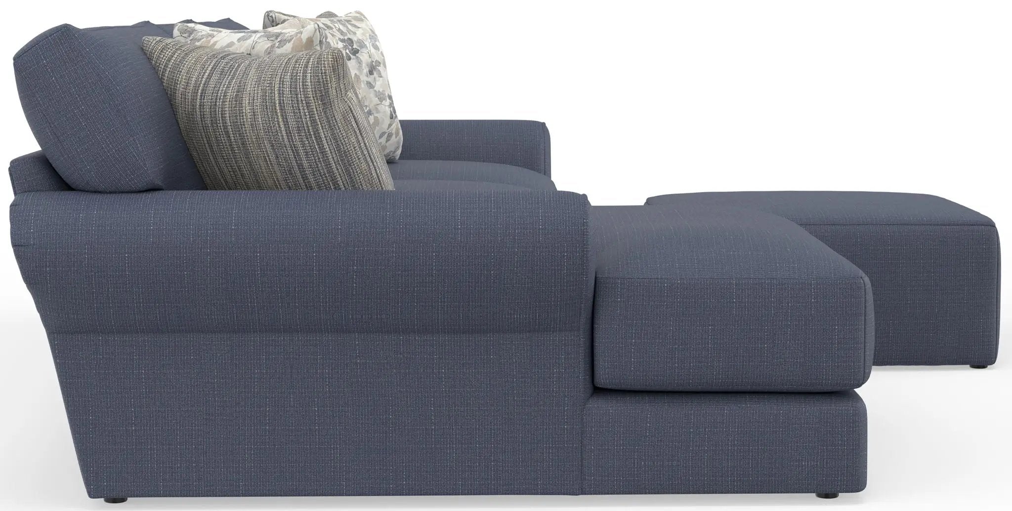 Cape May - Sofa Chaise With Comfort Coil Seating, 41" Cocktail Ottoman And 5 Accent Pillows Included by Unique Piece Furniture