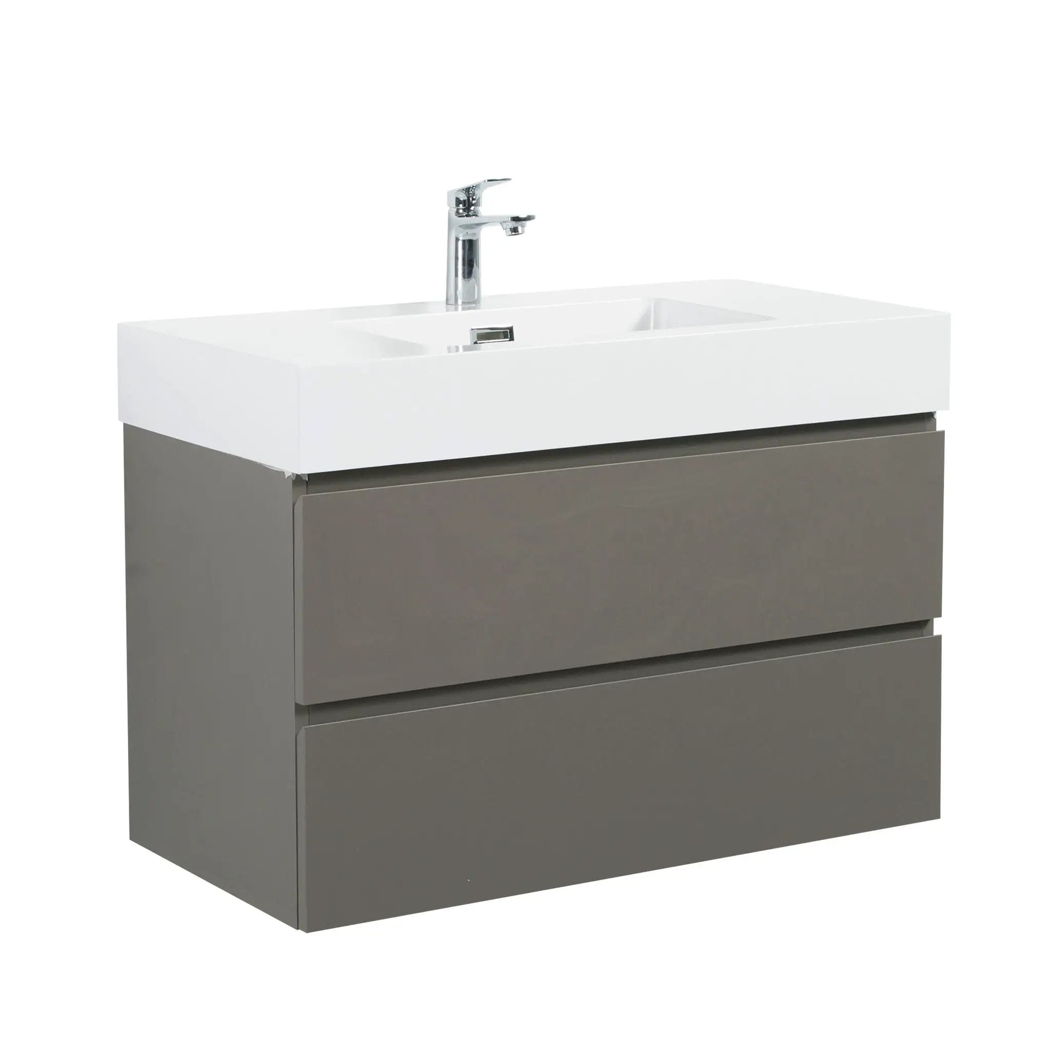 Alice - Bathroom Vanity With Sink, Wall Mounted, Floating by Unique Piece Furniture