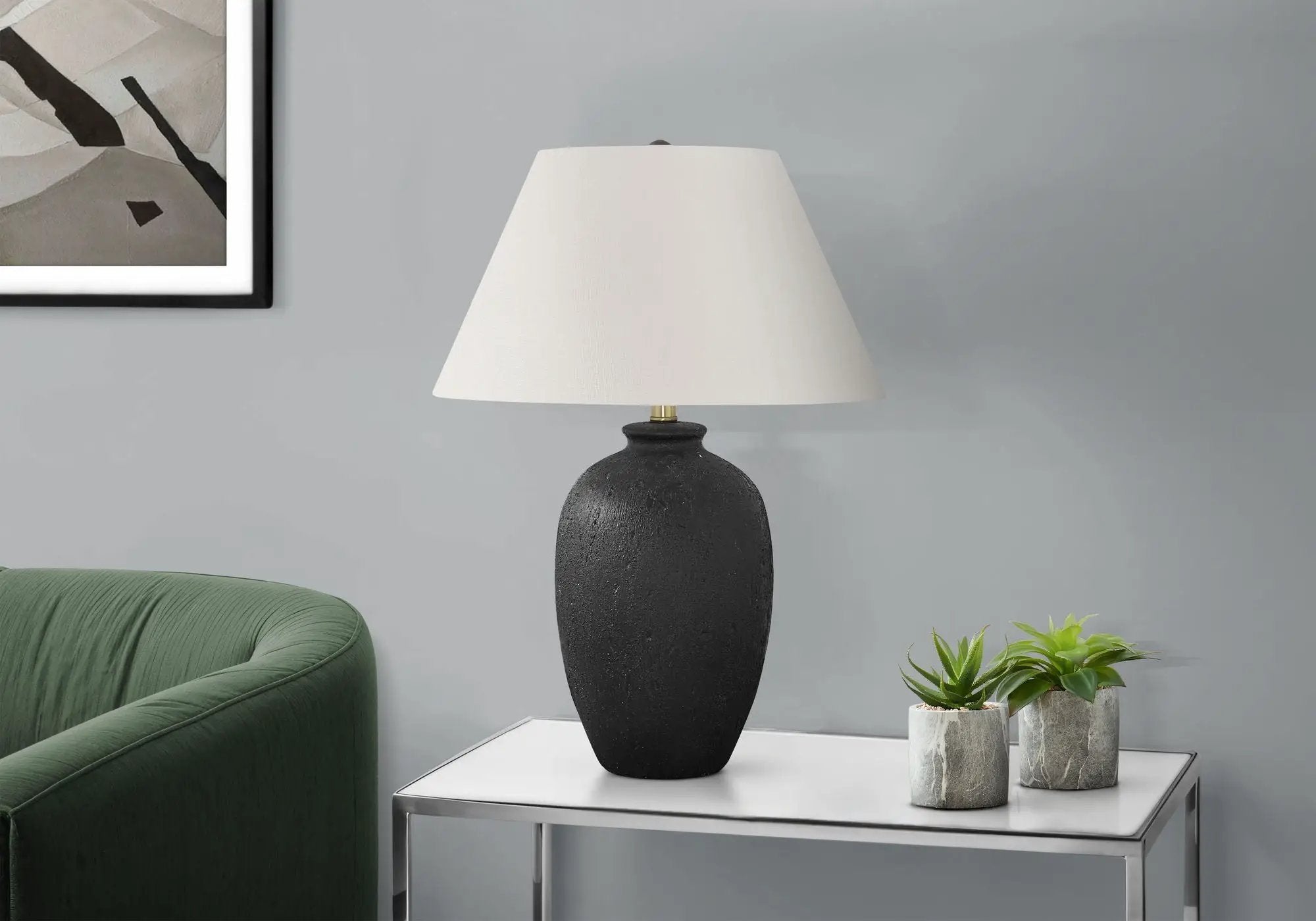 Lighting, Table Lamp, Ceramic, Modern - Black by HouseOfZazla