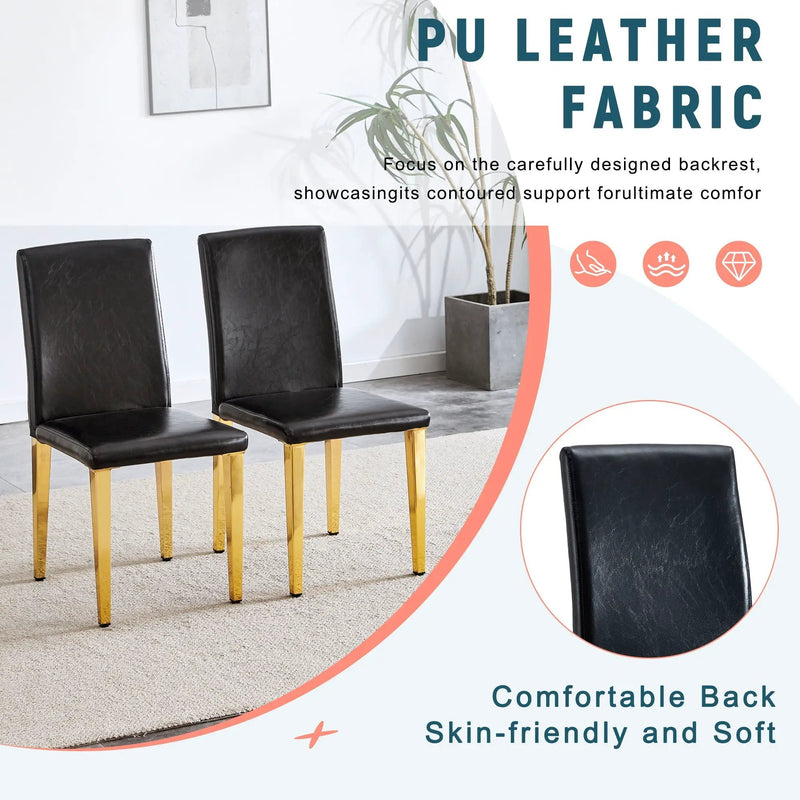 Elegant Upholstered Chairs With Metal Legs by Unique Piece Furniture