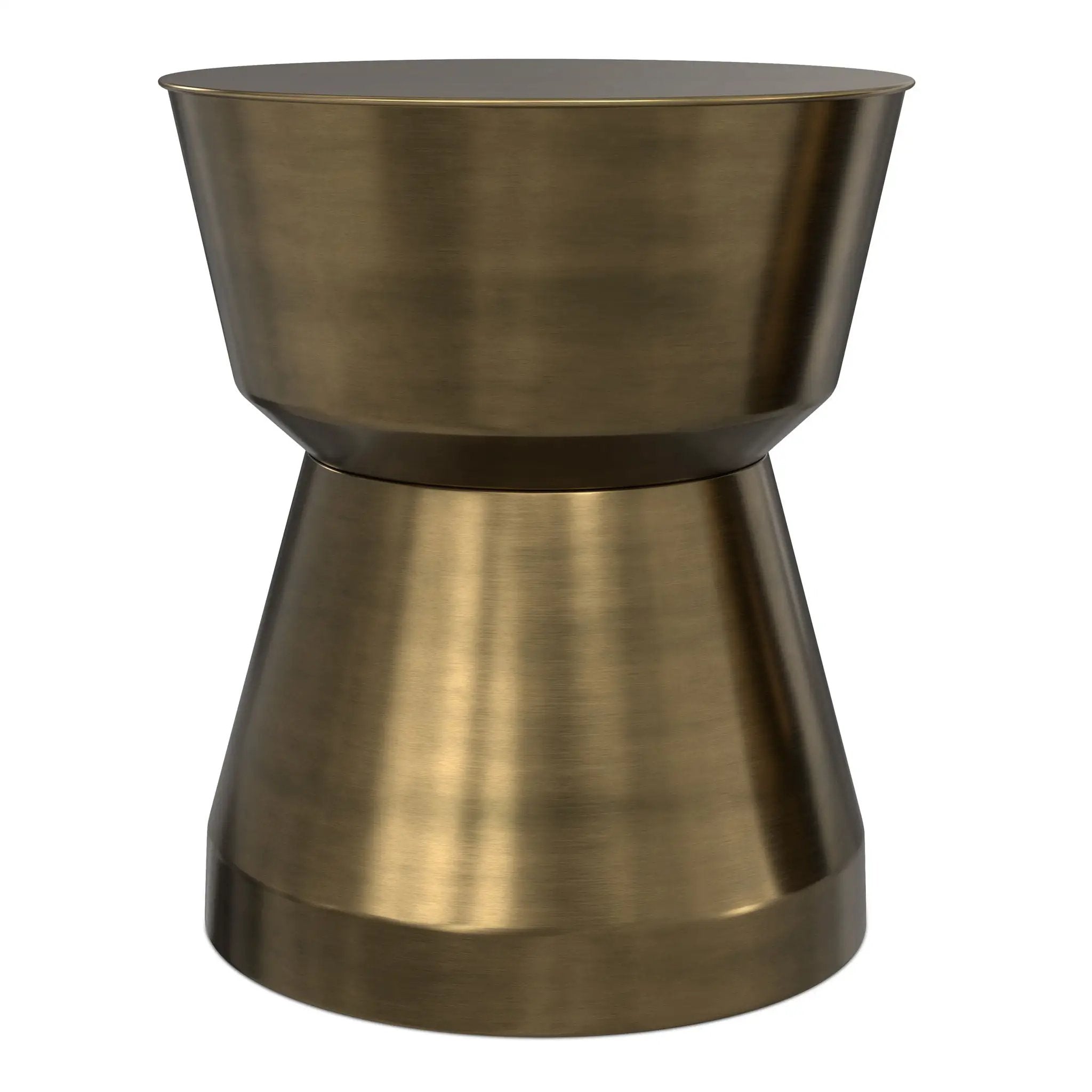 Allegra - Side Table - Antique Brass by HouseOfZazla