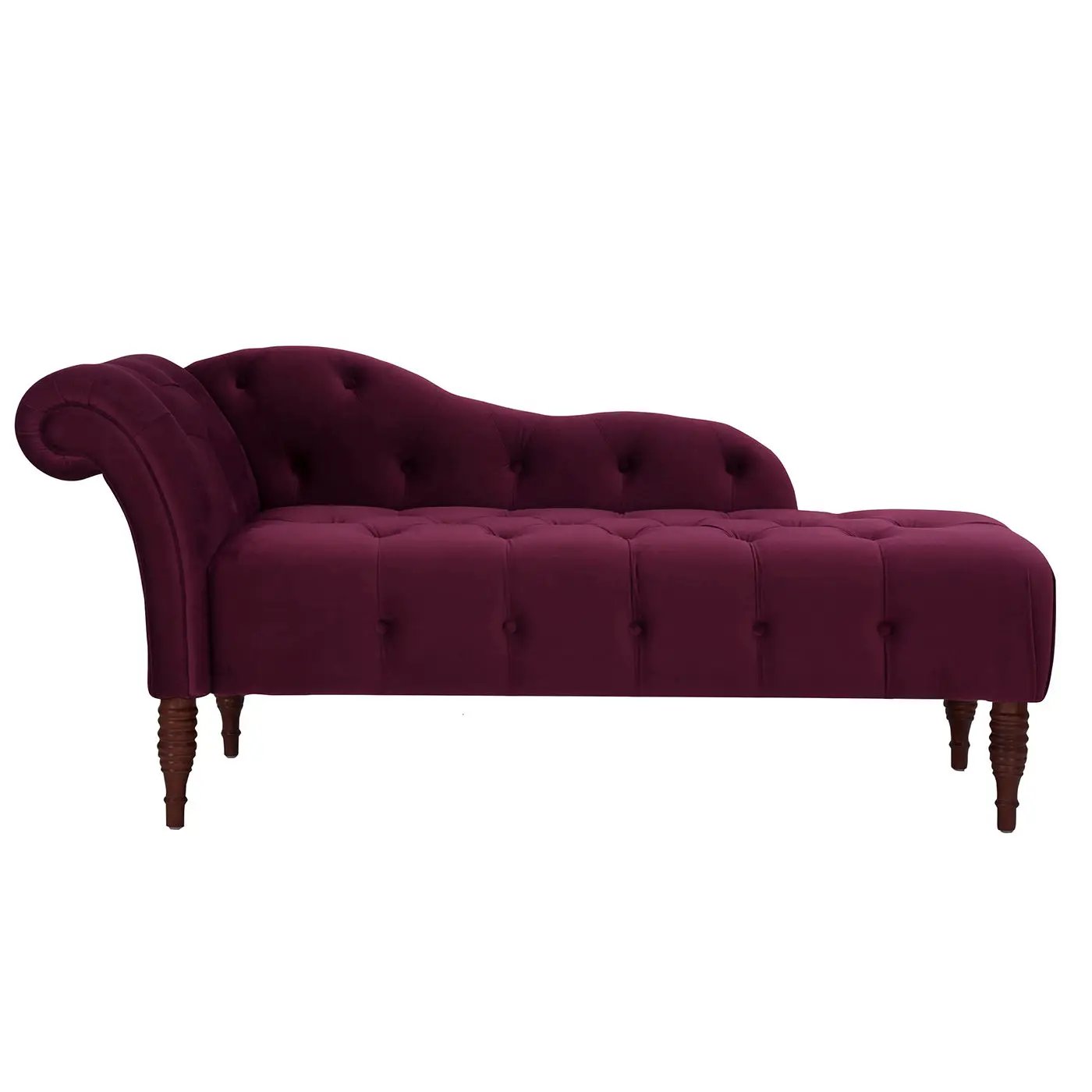Samuel - Tufted Roll Arm Chaise Lounge by HouseOfZazla