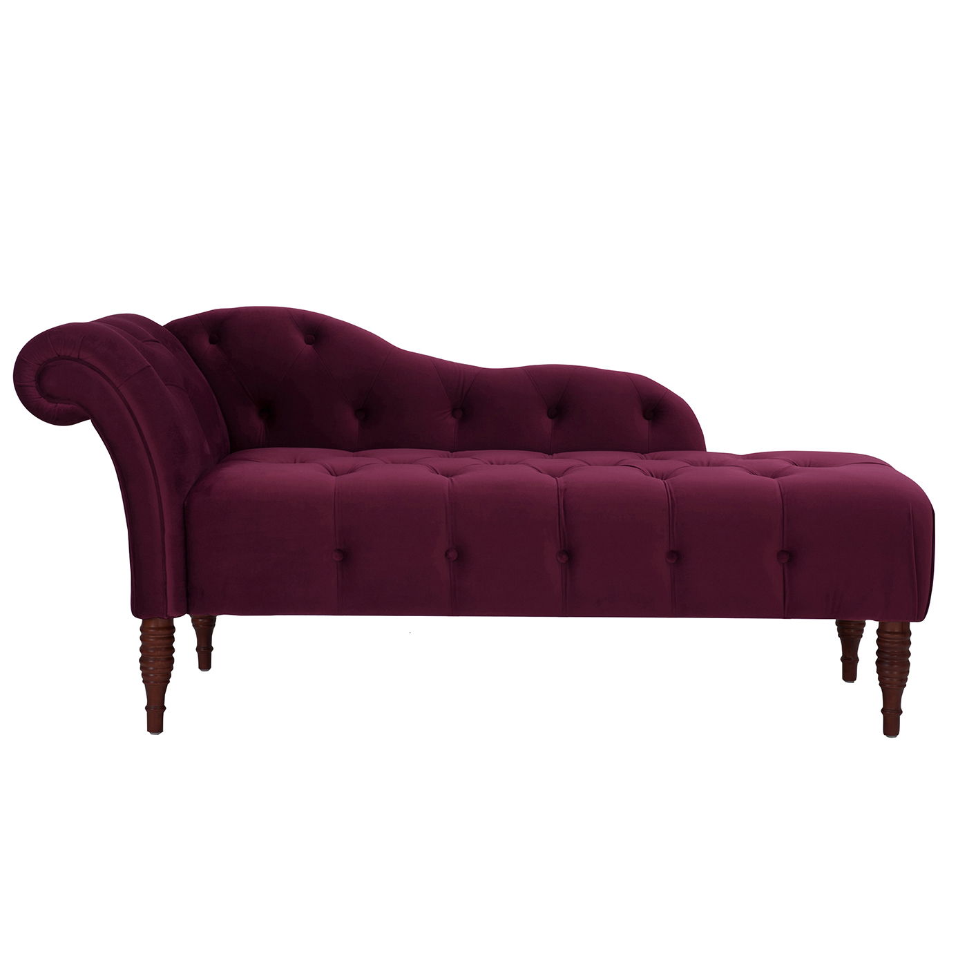 Samuel - Tufted Roll Arm Chaise Lounge by HouseOfZazla