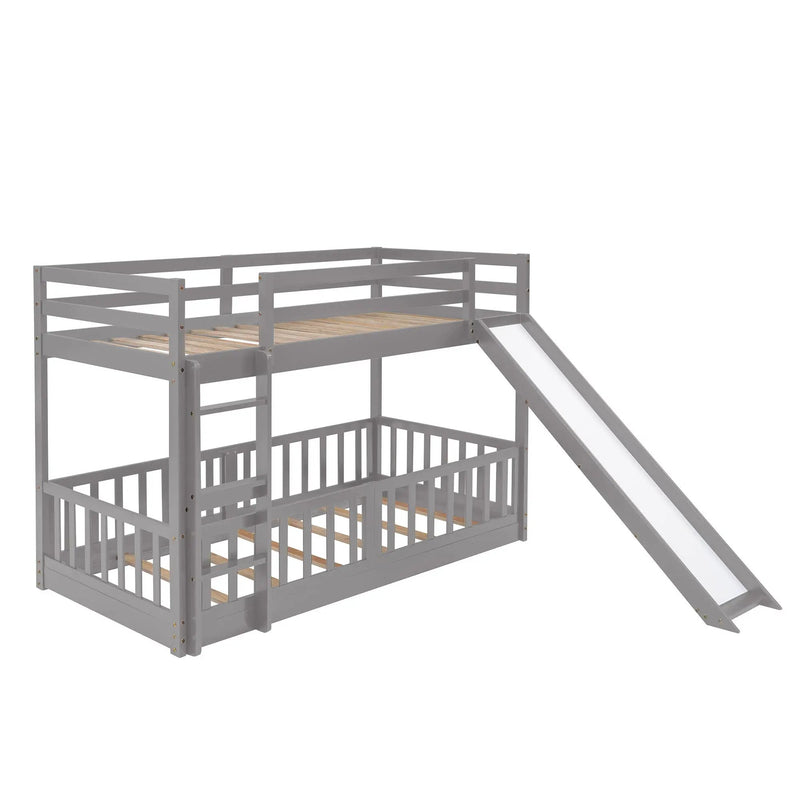 Functional Bunk Bed & Convertible Ladder And Slide by HouseOfZazla