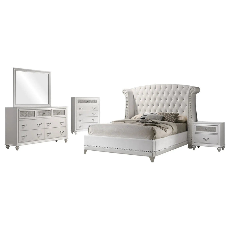Randall White 5-Piece Queen Bedroom Set by HouseOfZazla