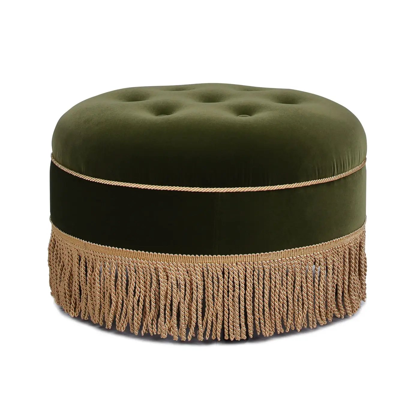 Yolanda - Round Upholstered Accent Ottoman by Unique Piece Furniture