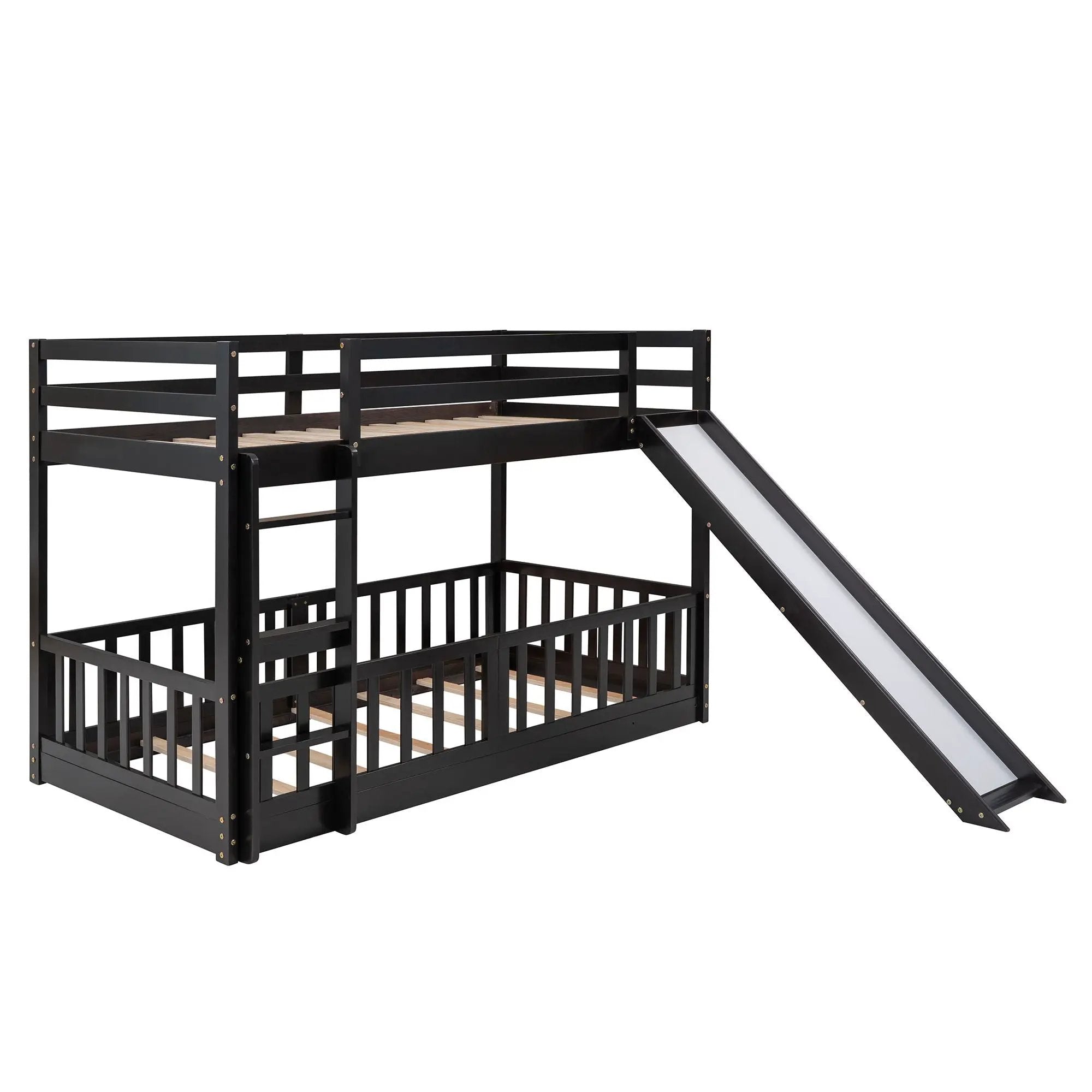Bunk Bed With Convertible Ladder And Slide by Unique Piece Furniture