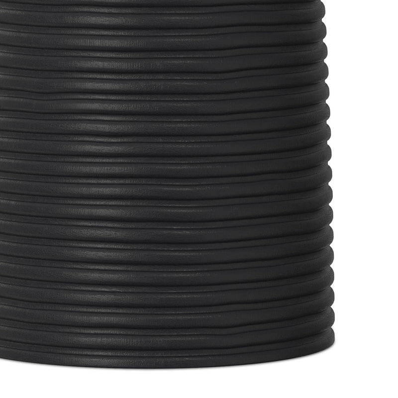 Boyd - Ribbed Accent Table - Black by HouseOfZazla