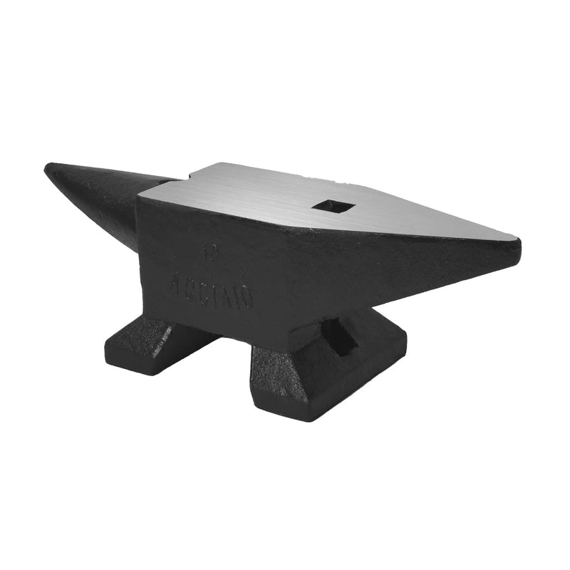22 Lbs High Hardness Rugged Round Horn Anvil Blacksmith - Black by HouseOfZazla