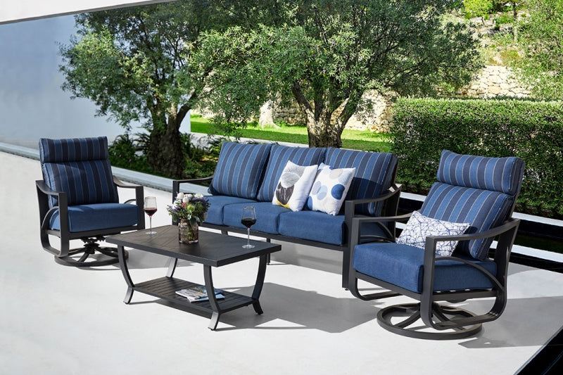 Jarvis 2-Piece Aluminum Sofa Set with Coffee Table by Outdoor-USA®