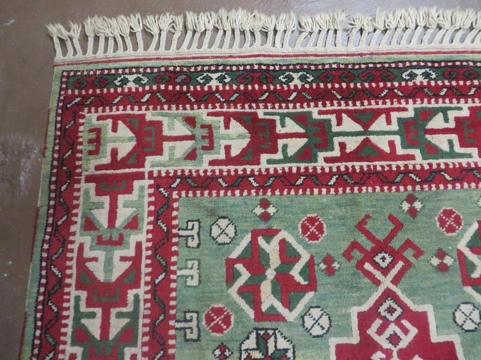 4' X 6' Vintage Handmade Turkish Kazak Design Wool Rug Carpet Nice by Jewel Rugs