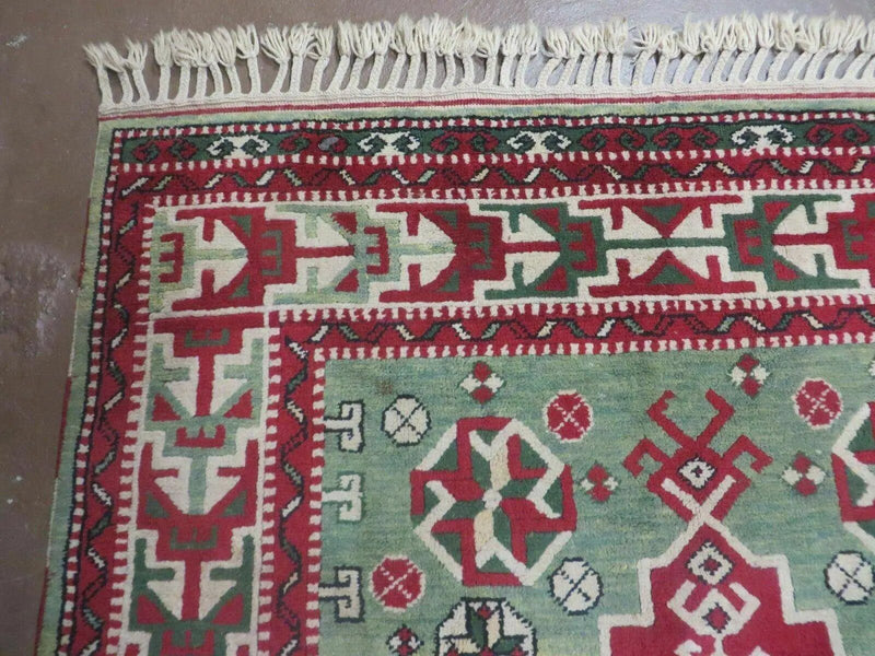 4' X 6' Vintage Handmade Turkish Kazak Design Wool Rug Carpet Nice by Jewel Rugs