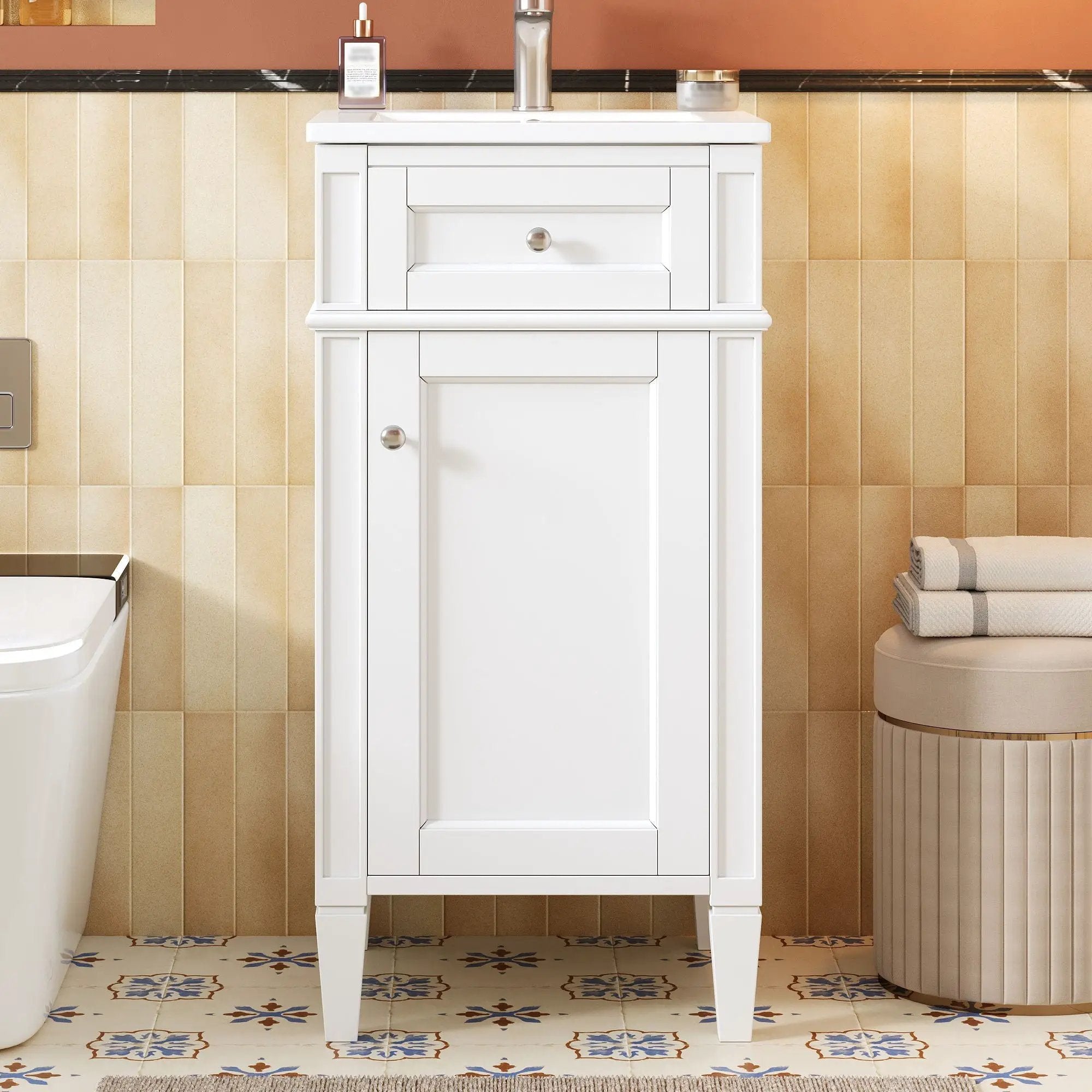 French Style Bathroom Vanity With Sink by Unique Piece Furniture