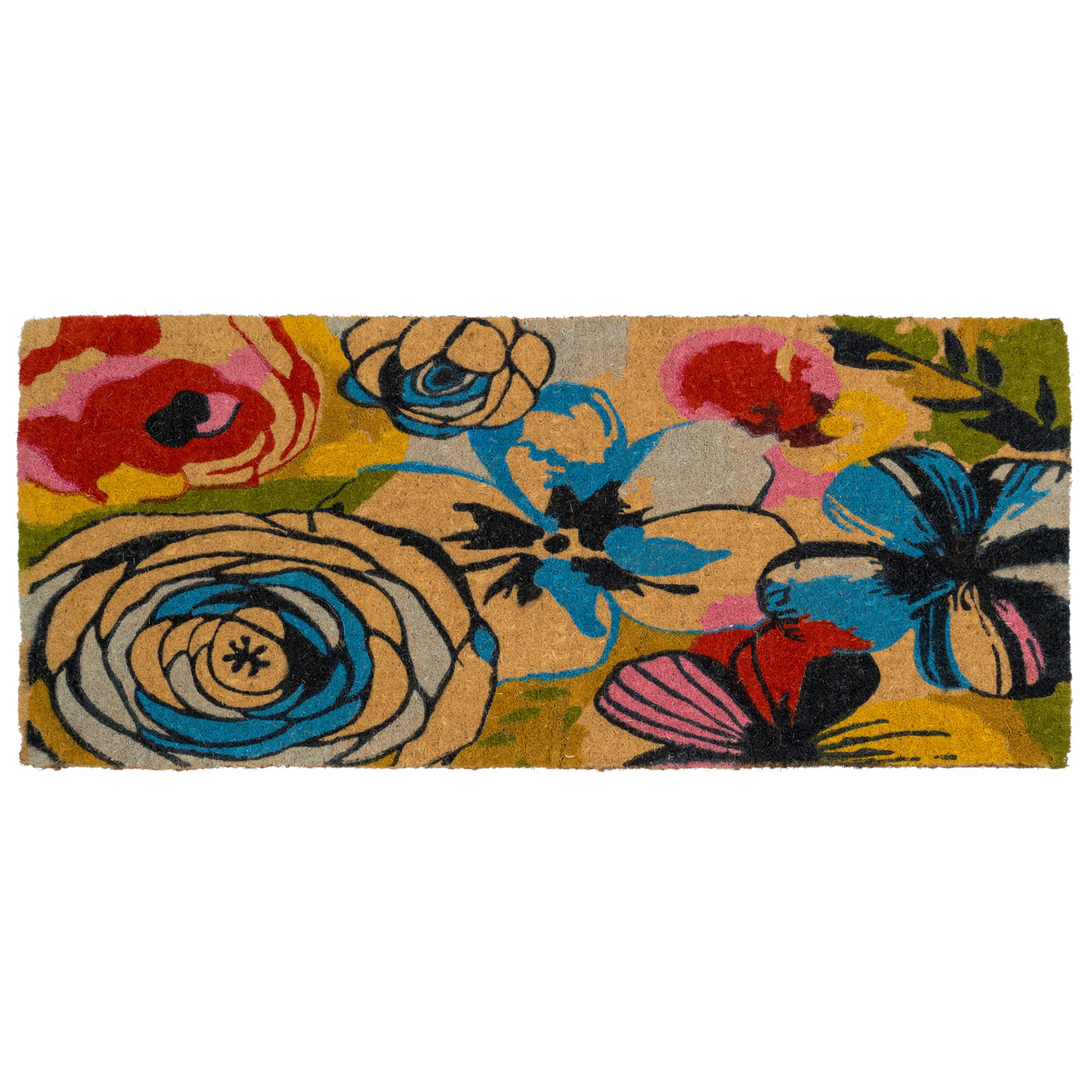 Watercolor Floral Coir Doormat, photo 12 of 23