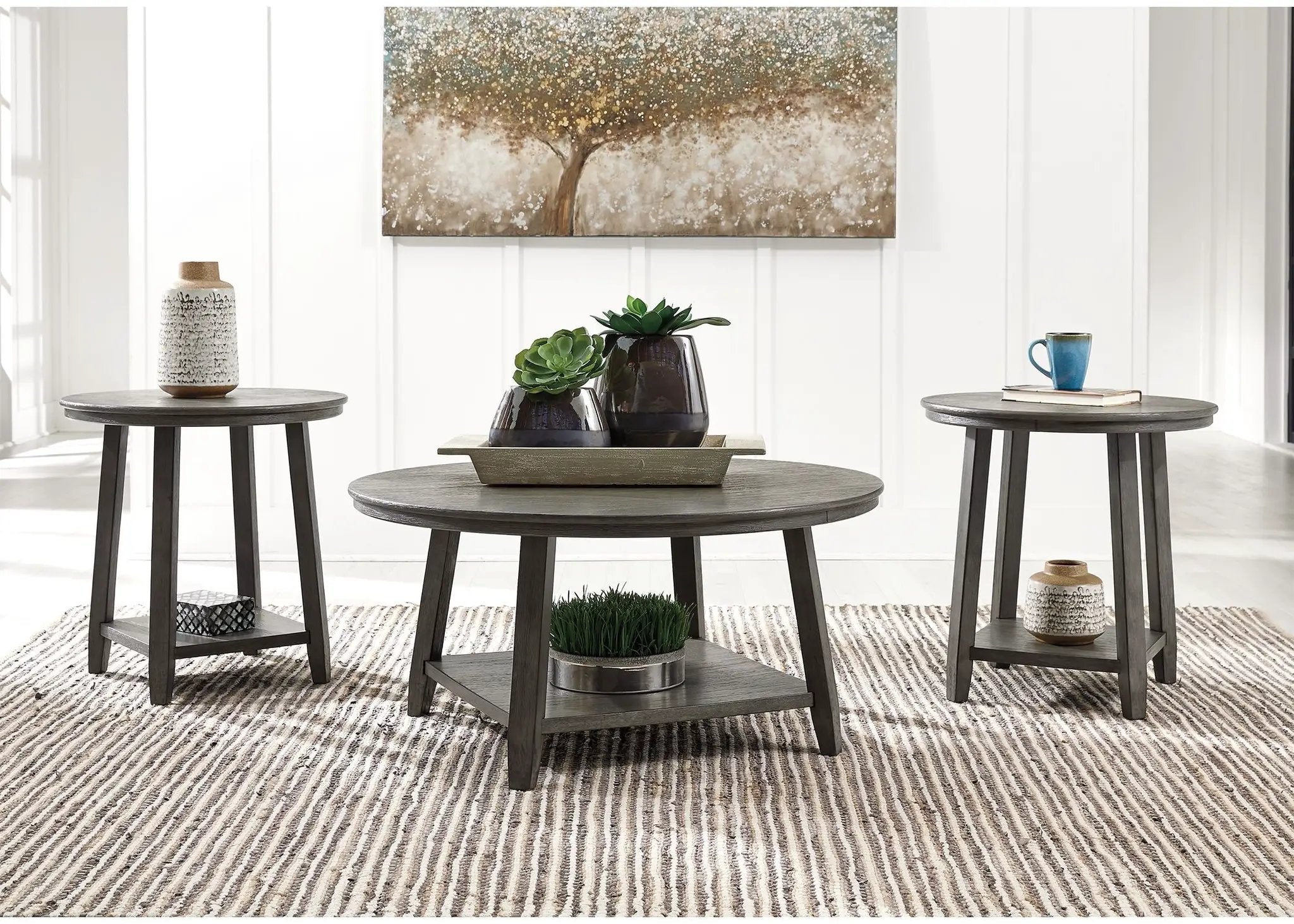 Caitbrook - Occasional Table Set (Set of 3) - Gray by Unique Piece Furniture
