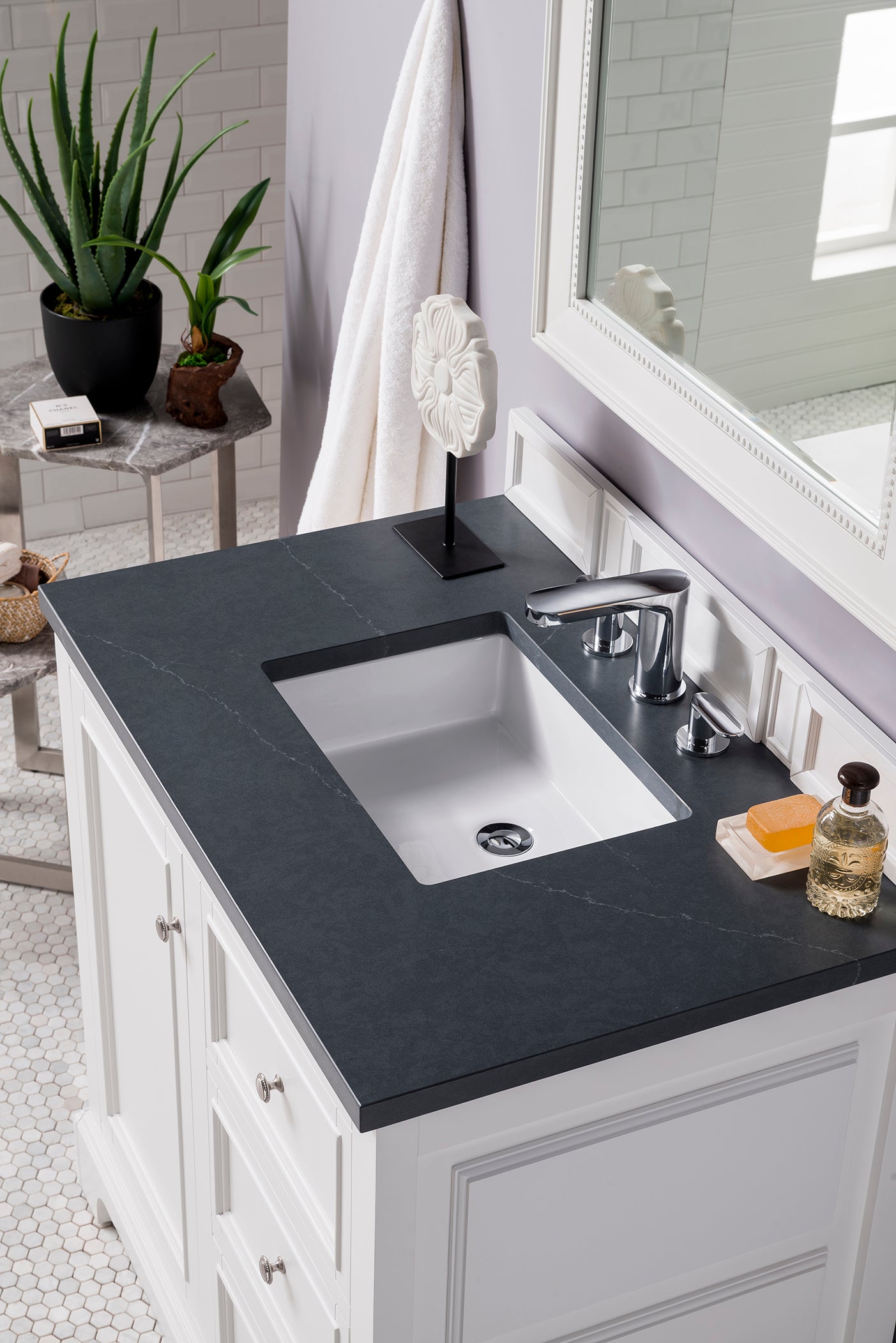 James Martin De Soto 36" Single Bathroom Vanity, Bright White, view 28