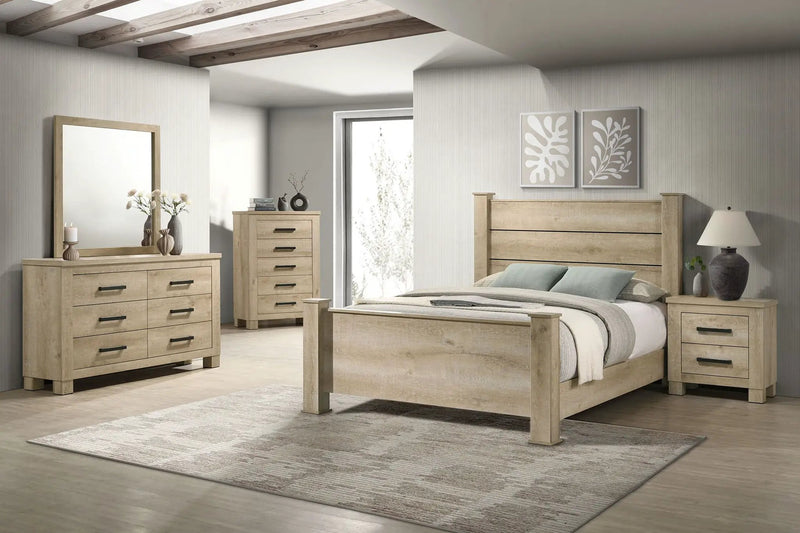 Oakglen 5-piece California King Bedroom Set Weathered Oak by Unique Piece Furniture